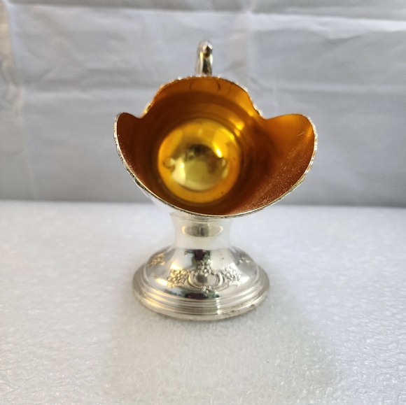 Vtg Raimond Victorian Pedestal Silver Plated Sugar Scuttle with Scoop - Picture 6 of 15